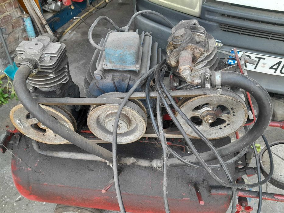 Kompresor 120l,silnik 3.5KW,Butla kolejowa.