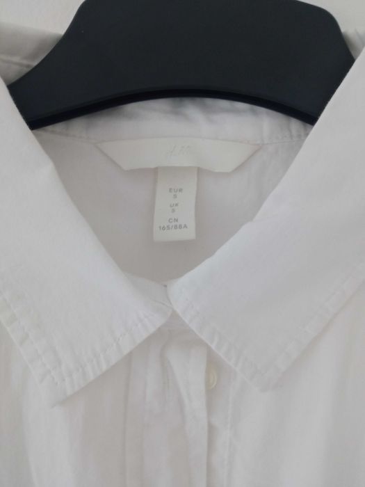 H&M damska biała koszula bluzka bawełna r  S