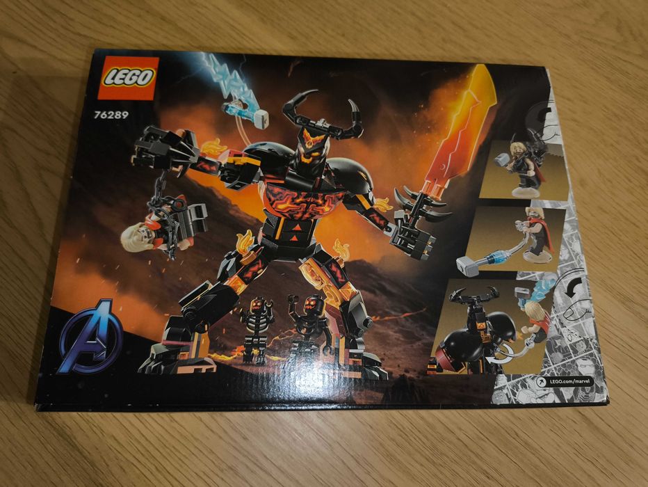 LEGO 76289 Marvel Heroes - Thor kontra figurka konstrukcyjna Surtura