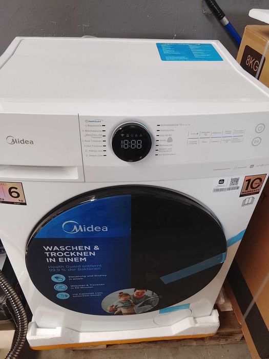 Máquina de lavar e secar Midea MF200D86WB-14EAS 8/6 kg