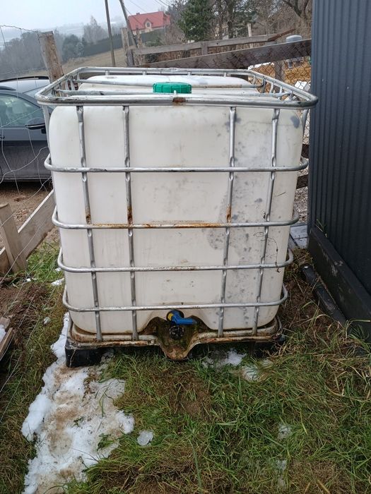 Mauzer pojemnik zbiornik 1000L na deszczówkę Mauser schutz IBC