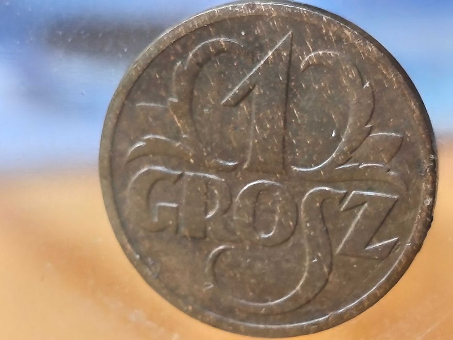 II RP, Moneta 1 grosz 1938 Ładny Stan!