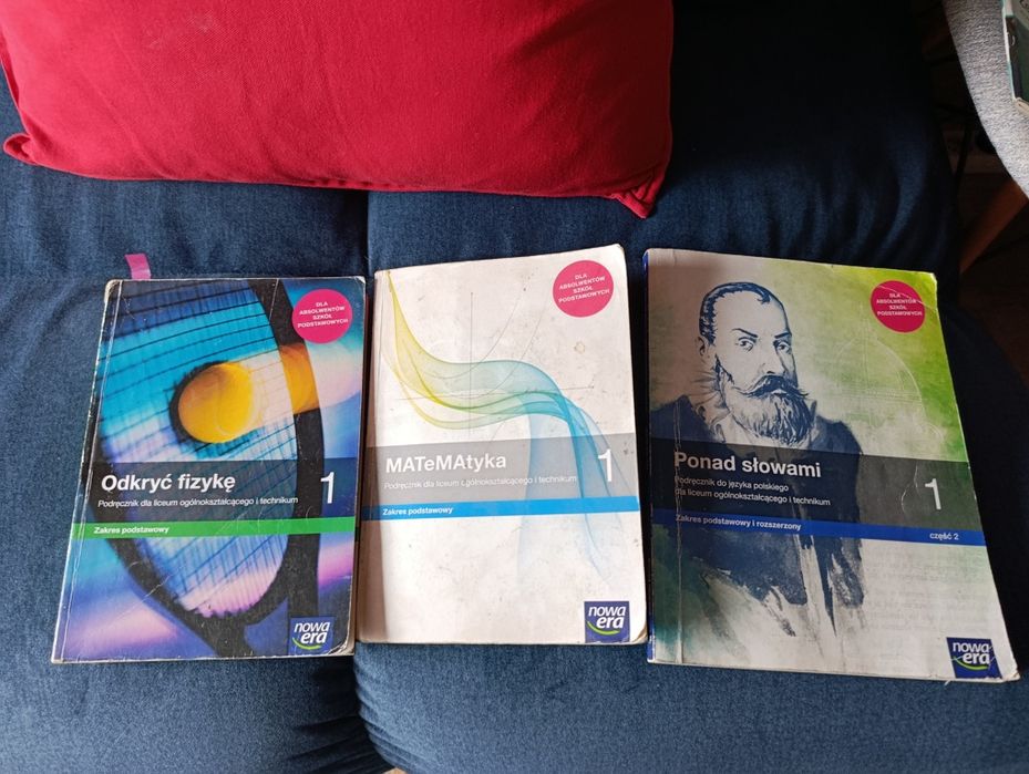 Fizyka, matematyka, polski cz.2 KLASA 1 technikum.