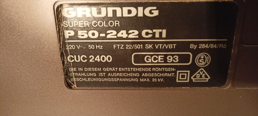 Telewizor kineskopowy Grundig