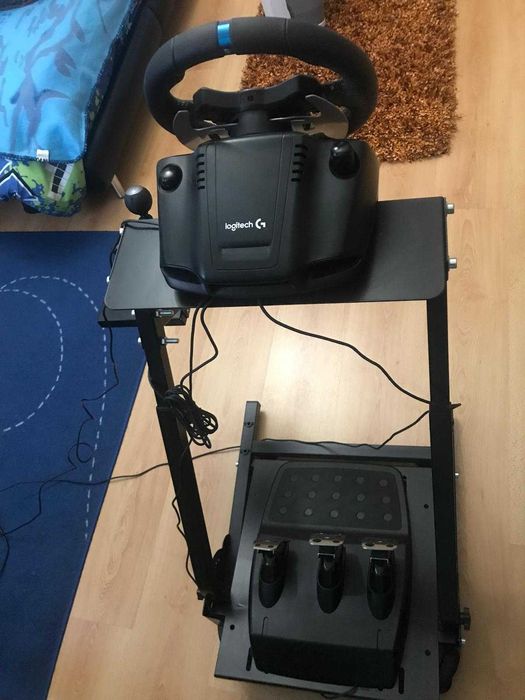 Volante Logitech G29 Driving Force + Suporte + Manete de mudanças