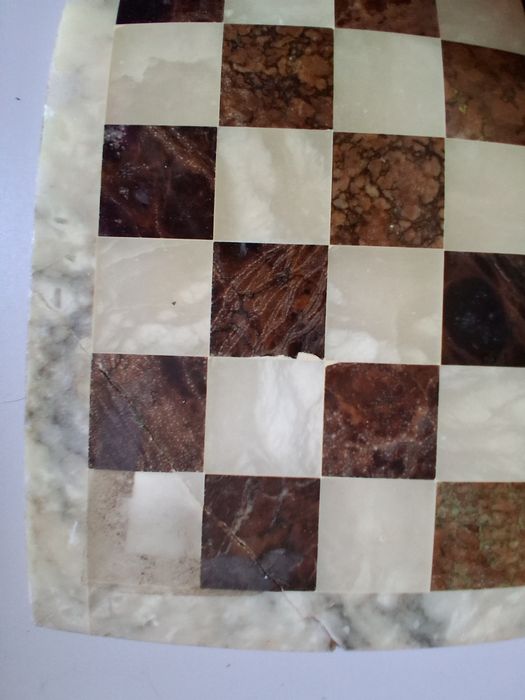 Tabuleiro Xadrez Mármore e Alabastro / Marble and Alabaster Chessboard