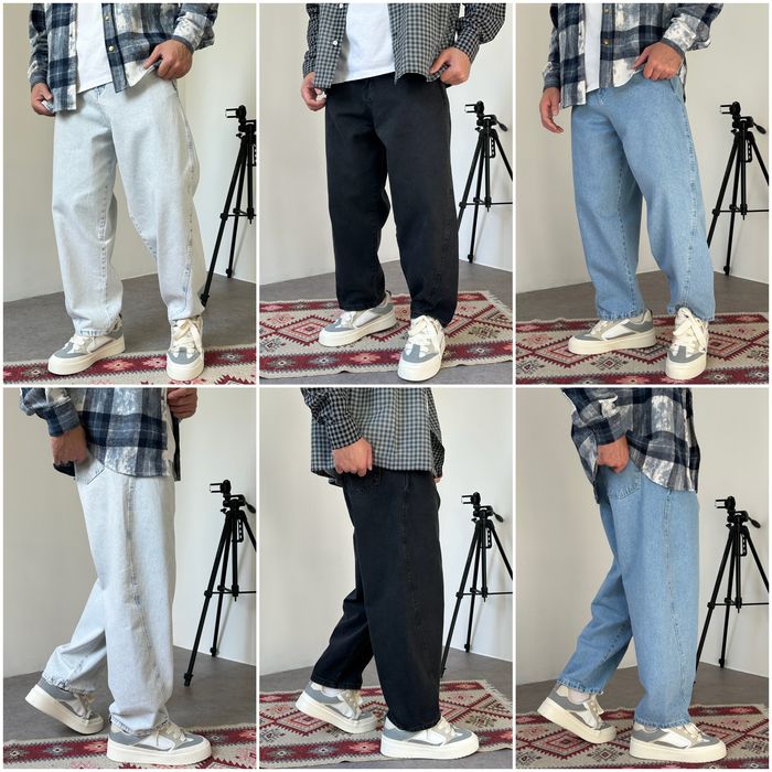 Джинси чоловічі широкі банани, balloon jeans, штани балони реп | Джинсы широкие мужские, штаны бананы, джынсы беги 90 х rap sk8 | Розмір S