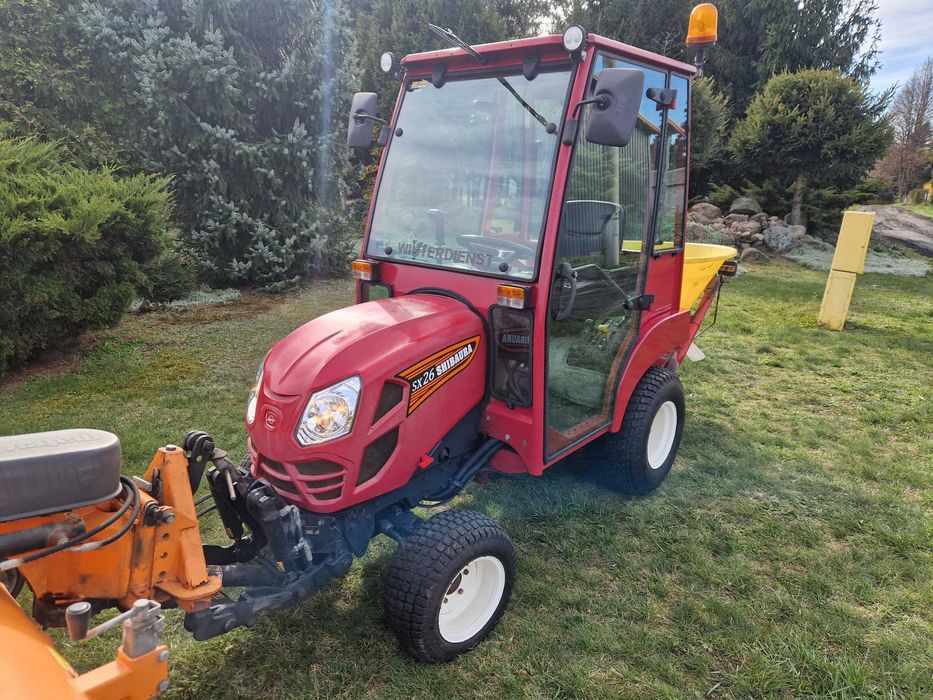 traktorek komunalny Shibaura SX26 rok 2015 kabina , 4x4