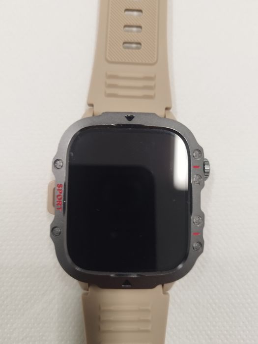 Smartwatch novo beje + 1 bracelete castanha