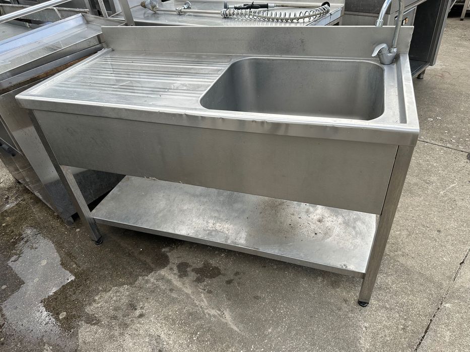Bancada lava louças  reforçada   em inox