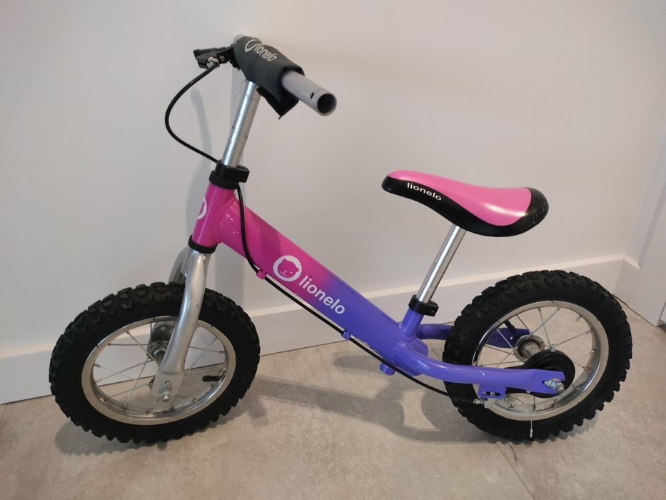 Rowerek biegowy dziecięcy, Lionelo, pompowane koła
