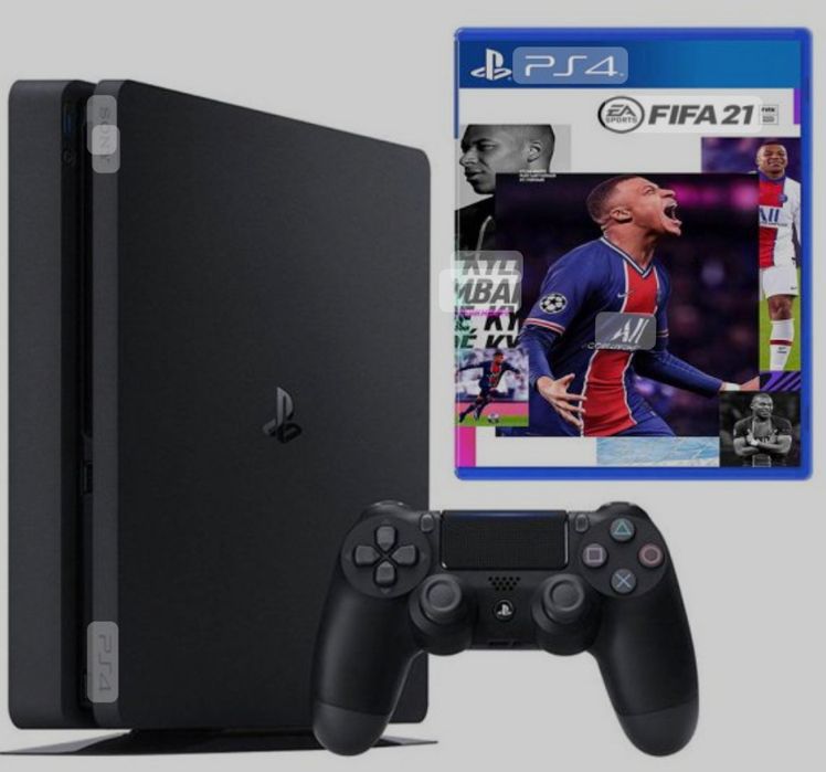 PS4 Slim 1TB, like new + FIFA 21 and one controller (not the original)64309873852801120