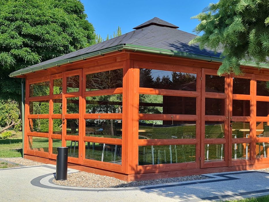 Szklany domek 4x4 altana 4x4 domek 5x5 domek 3x3 sauna jacuzzi MDN10B