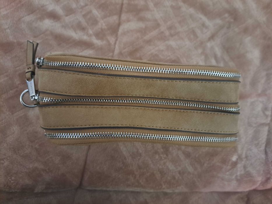 Necessaire bege 3 bolsos