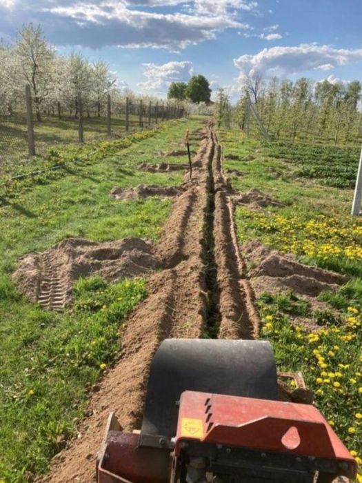 Nawodnienia kompleksowe Wykopy liniowe koparką łańcuchową melioracje.