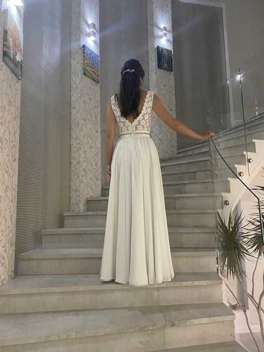Suknia ślubna styl boho XS/S