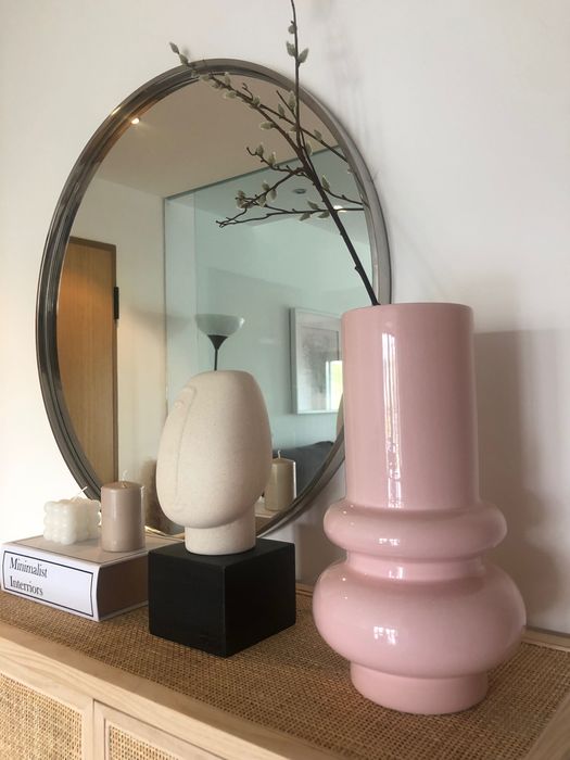 Jarra rosa de design luxo