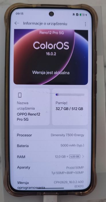 Smartfon oppo Reno 12 pro 5g 512 gb
