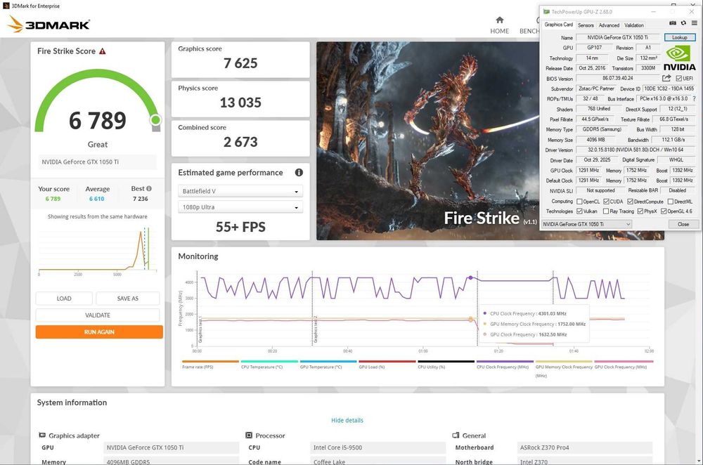 GeForce GTX 1050 Ti 4Gb LowProfile (низькопрофільна)
