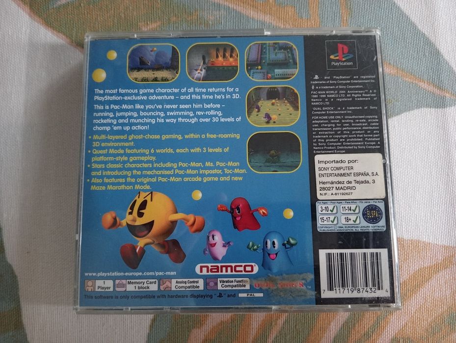 Jogo PlayStation Pac-Man World