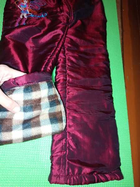 Теплі штани на дівчинку на зріст 140см+/-