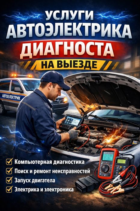Автоелектрик на виїзд. Комп‘ютерна діагностика авто. Реставрація фар під плівку або лак.Пн.-Сб.