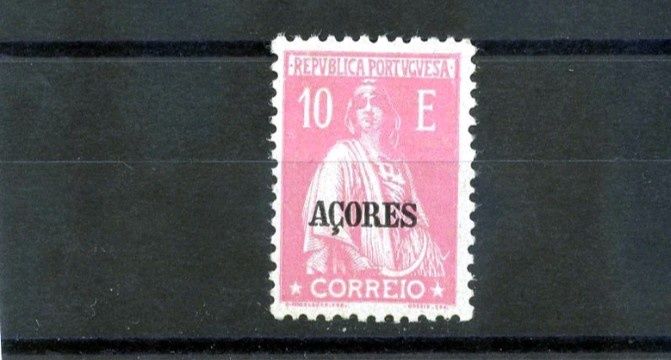 1924/1928 Ceres selos Continente Sobrecarga Açores MLH *