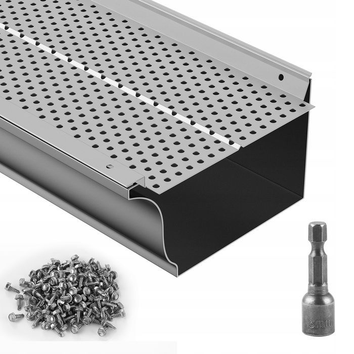 Osłony rynien VEVOR aluminiowe 152MM 52 szt liście filtr mocne