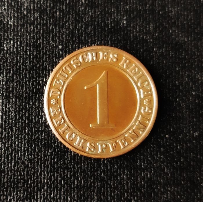 Idealny stan 1 Pfenning z 1936 (A) - Imprerium Weimarskie (Niemcy)