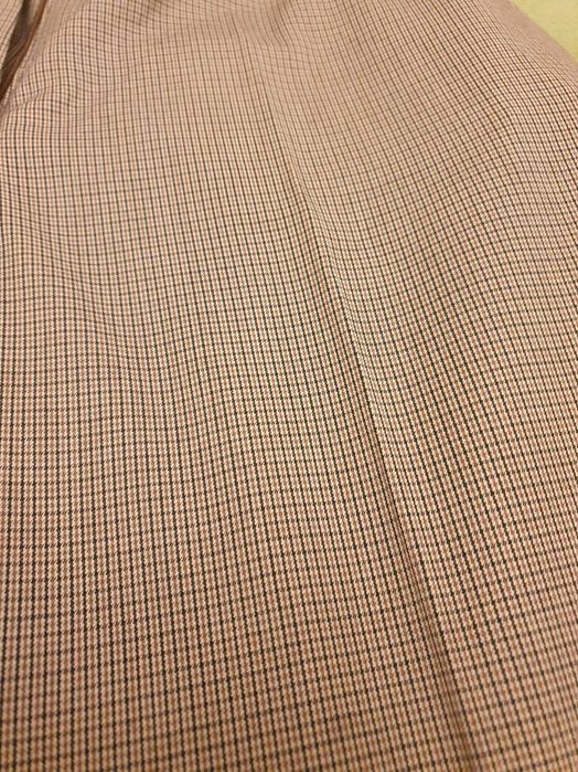 Spodnie damskie eleganckie w kratkę HM 40 brązowe