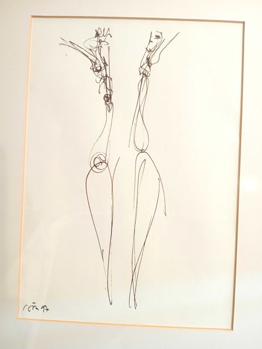 Joao Cutileiro Quadro Desenho original