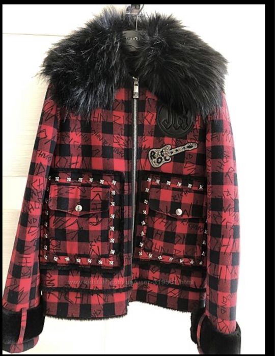 Куртка дубленка  John Richmond оригинал Італія