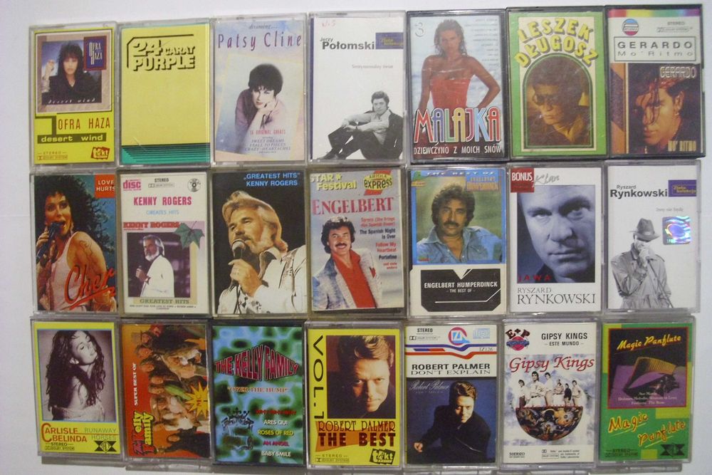 Zestaw kaset magnetofonowych, super stan (Albumy)
