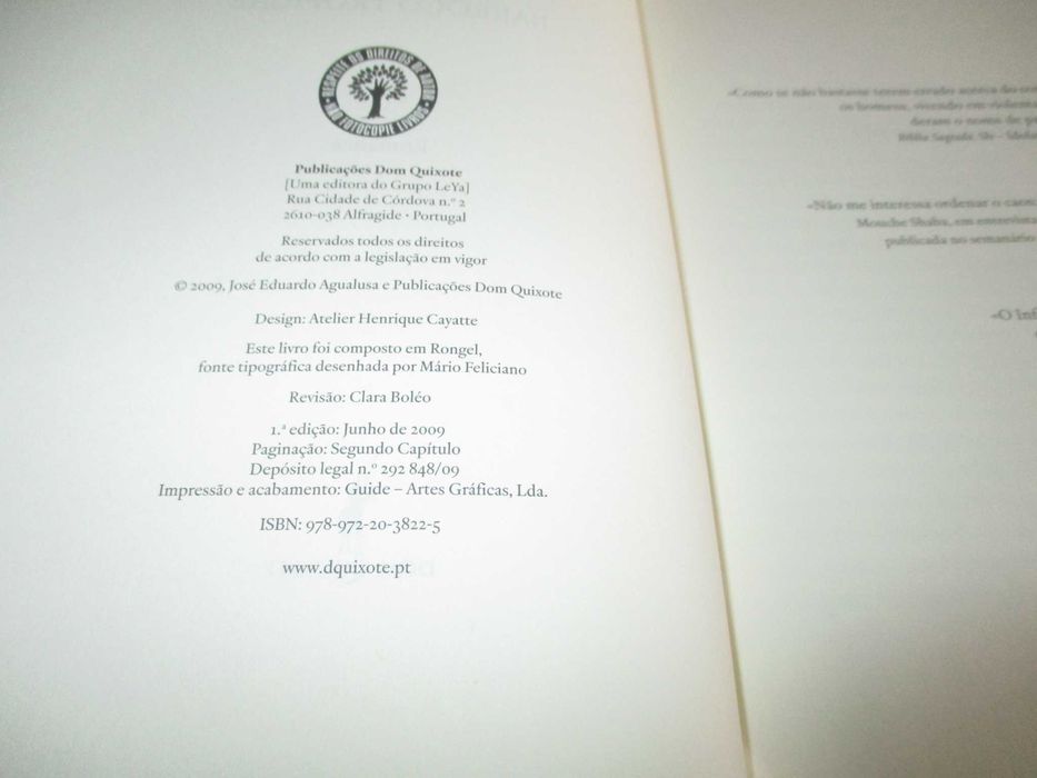 Livro Barroco Tropical Agualusa Dom Quixote