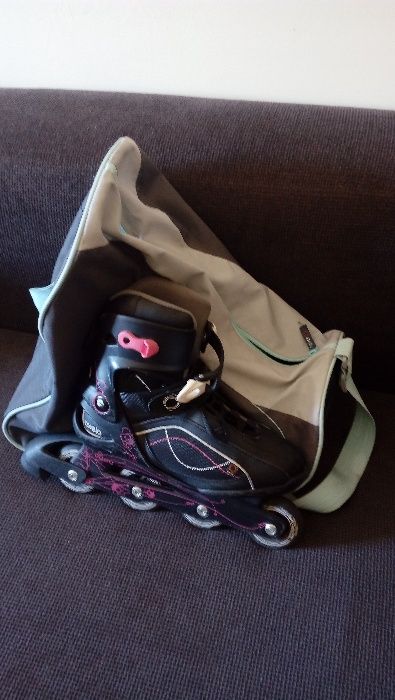 Patins em Linha e Saco de transporte