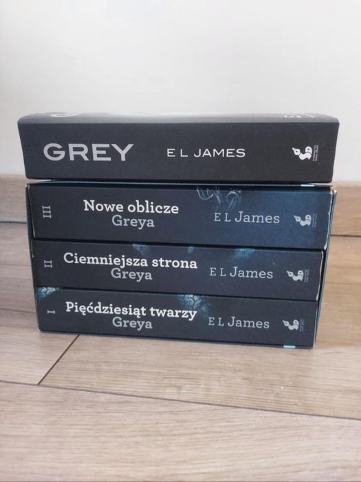 Kompletna seria Grey 4 tomy pełna saga erotyczna pięćdziesiąt twarzy
