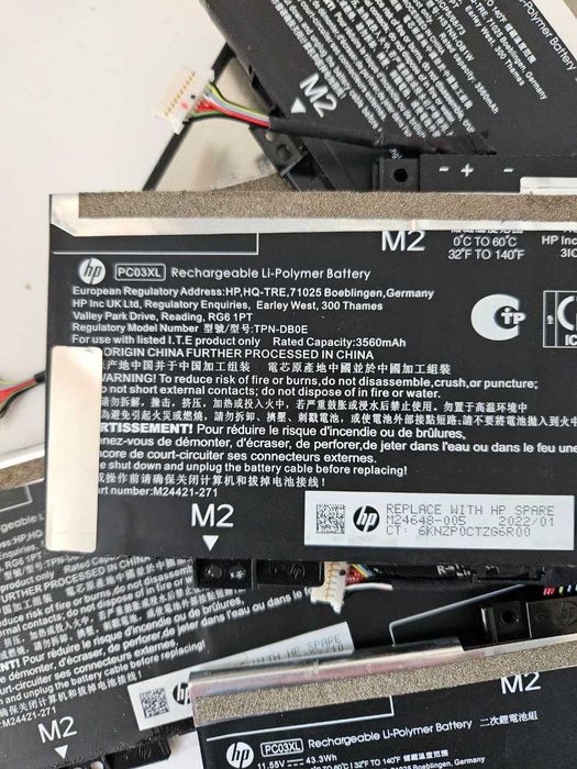 Батарея АКБ HP Pavilion x360 Convertible 14 15 PC03XL 11.55V 43Wh