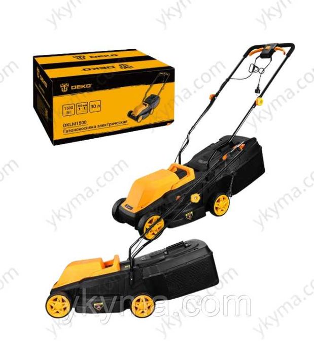 Газонокосарка електрична DEKO (1500 Вт / висота 25-55 мм /30 л)