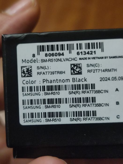 SAMSUNG Galaxy Buds 2 Pro SM-R510 - Color: Phantnom Black