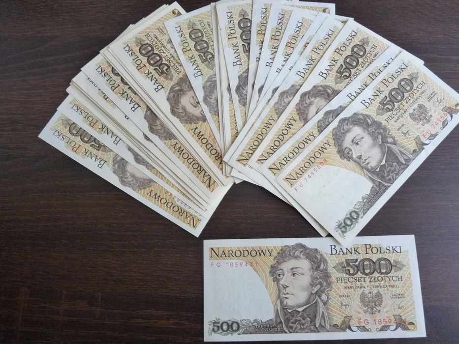Banknoty 500zł (1982)