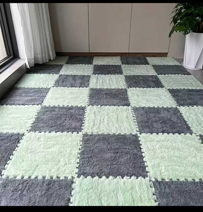 Потовщений квадратний килим пазл