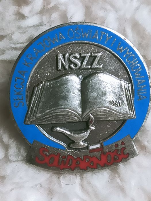 Odznaka przypinka NSZZ Prl 1980 solidarność