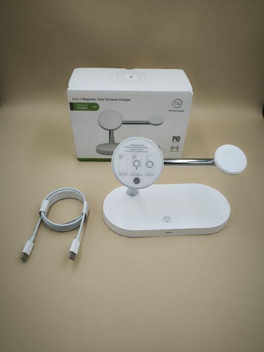 Stacja Indukcyjna ładowarka MagSafe 4w1 15W do apple iPhone  AirPods /