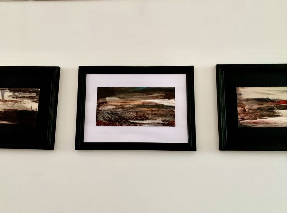 Картина олією в рамі пейзаж