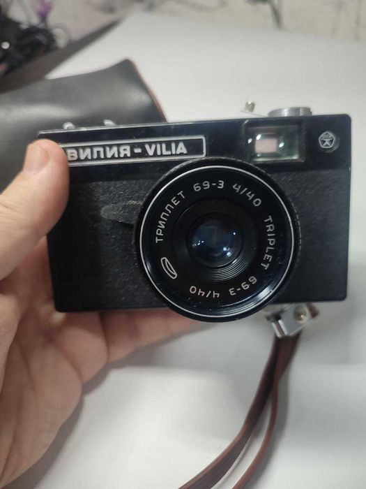 Плёночный фотоапарат "Вилия" с чехлом