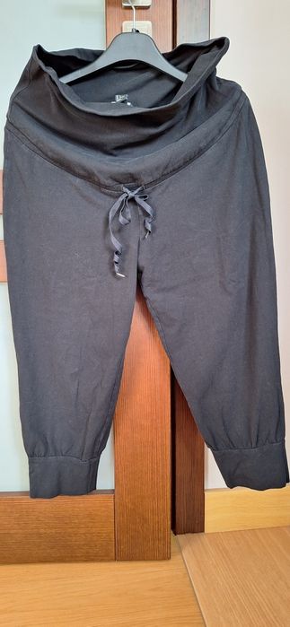 Spodnie L H&M Mama ciążowe bawełniane ,za kolano
