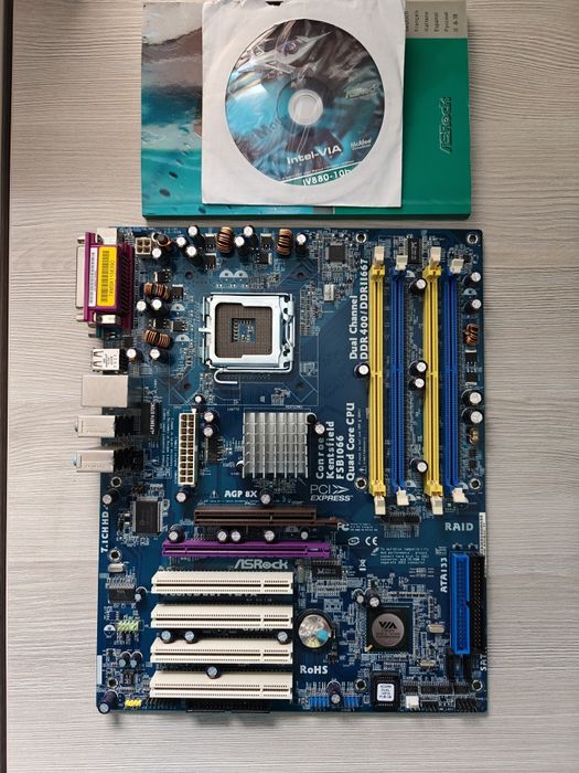 Płyta RETRO AGP / PCIe / DDR / DDR2 ASRock 4CoreDual-VSTA / 775 / TNT2
