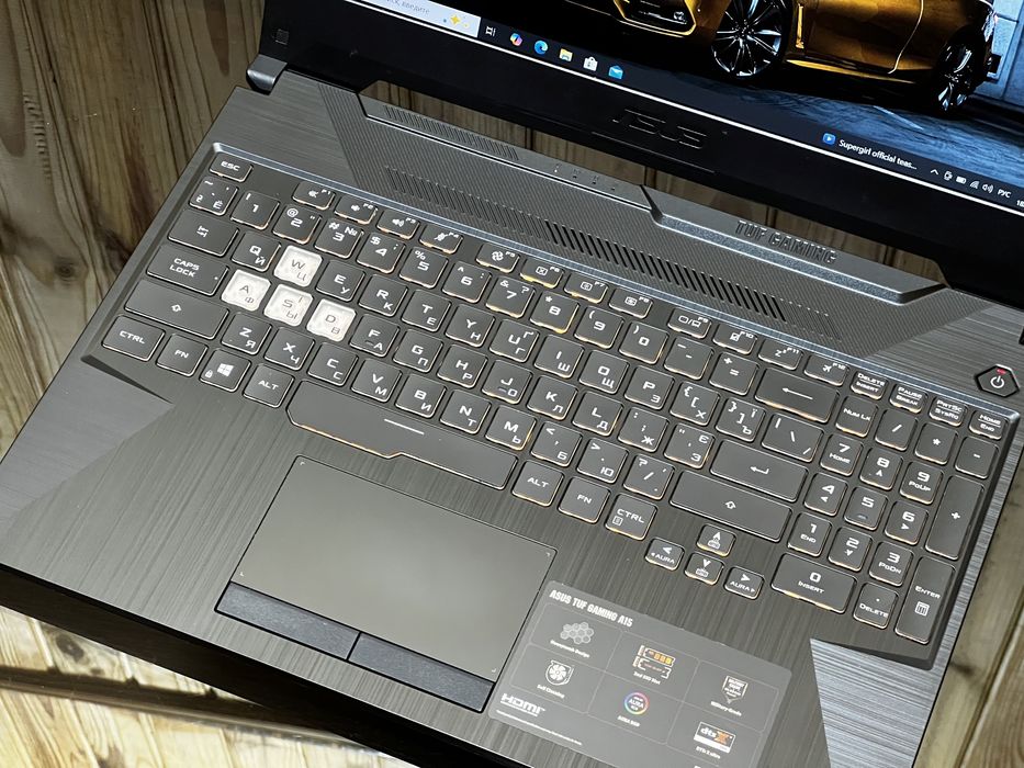 Asus TUF 15, GTX1660ti, Ryzen 7 4800h, 16ram