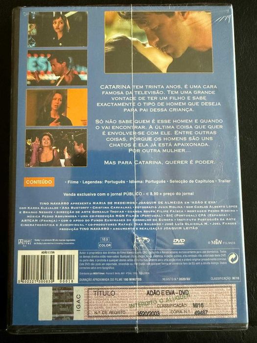 DVD do filme "Adão e Eva"