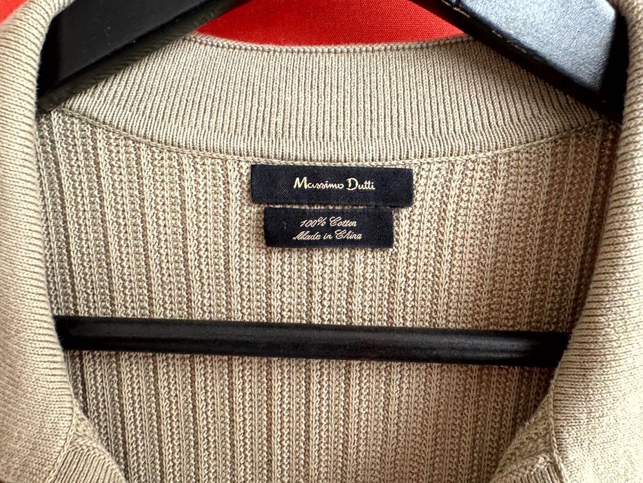 MASSIMO DUTTI оригінал чоловіча класична футболка з комірцем поло розмір L